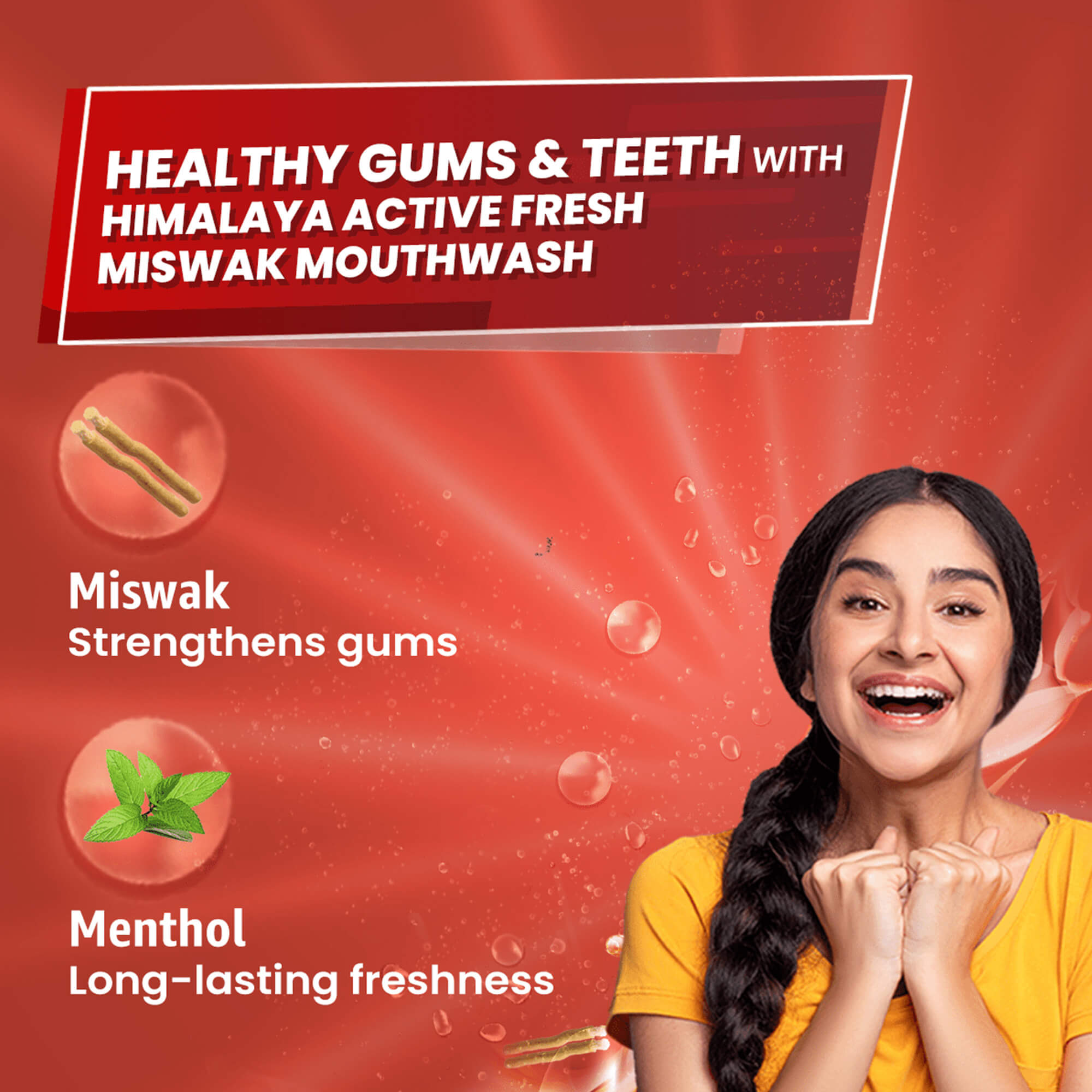 Himalaya Active Fresh Miswak Mouthwash Benefits