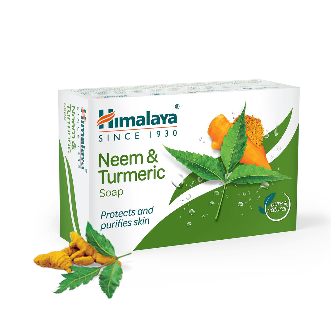 Himalaya Neem & Turmeric Soap Cleanses & Purifies Skin Himalaya