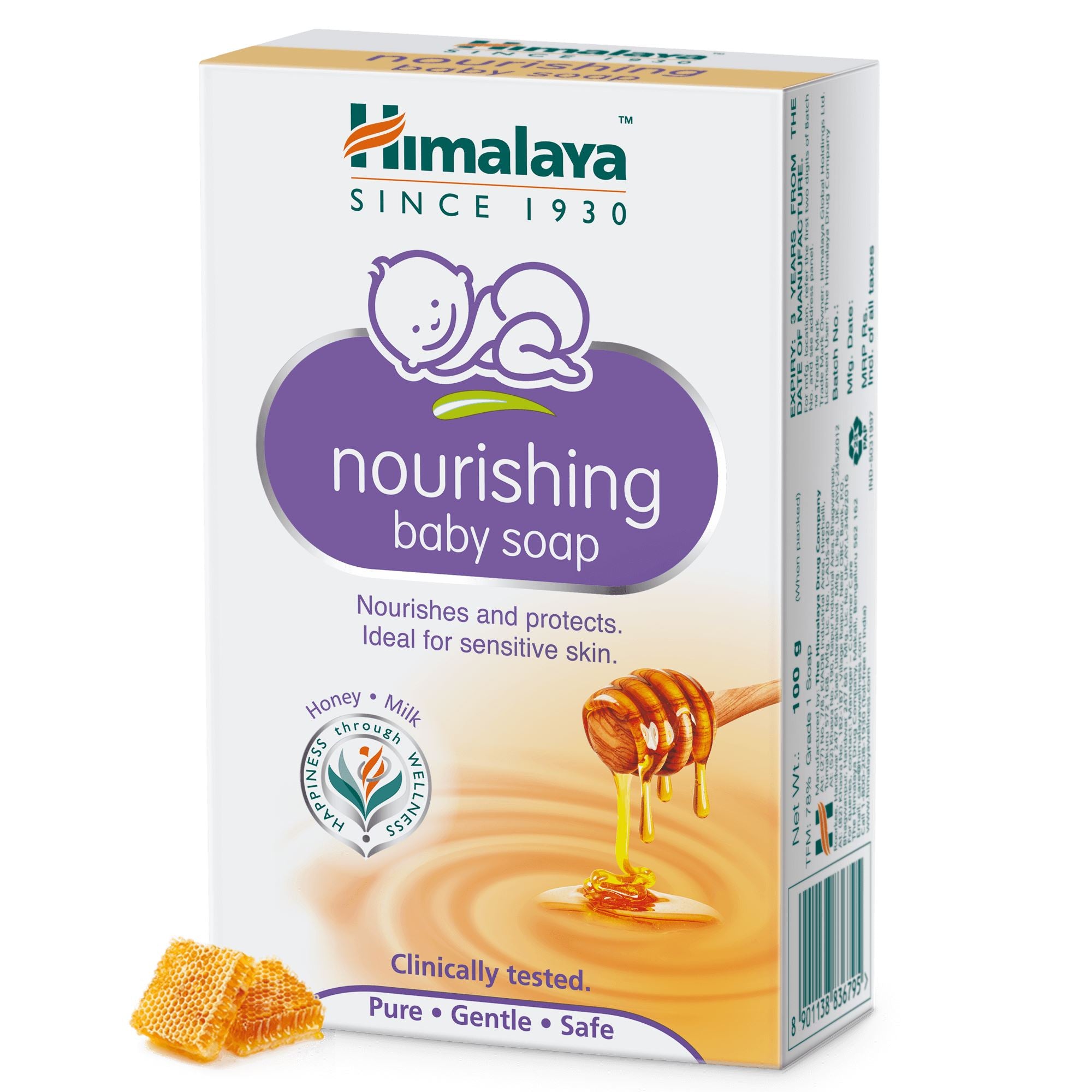 Himalaya Nourishing baby soap 100g - Gentle nourishment for baby's sensitive skin