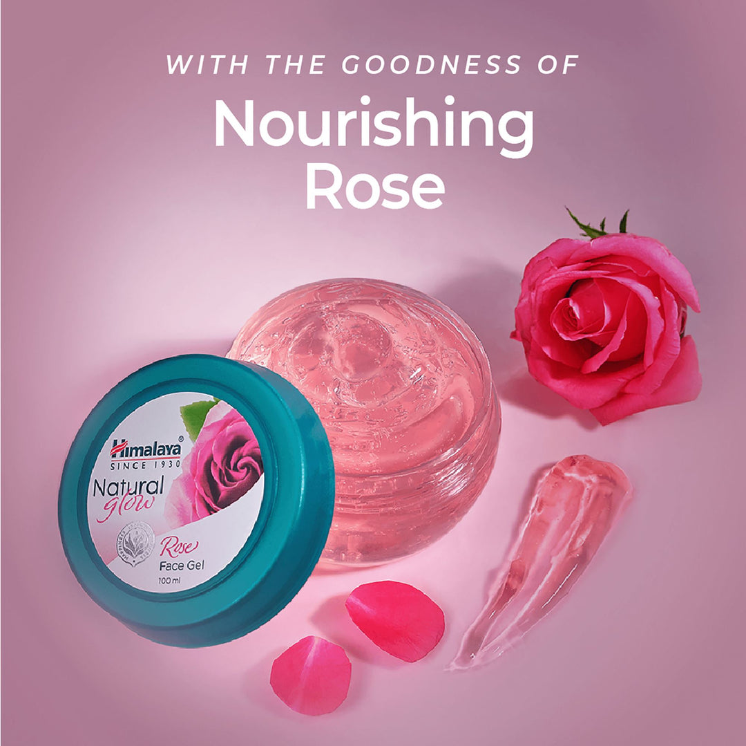 Himalaya Natural Glow Rose Face Gel Revitalizes Dull Skin Himalaya