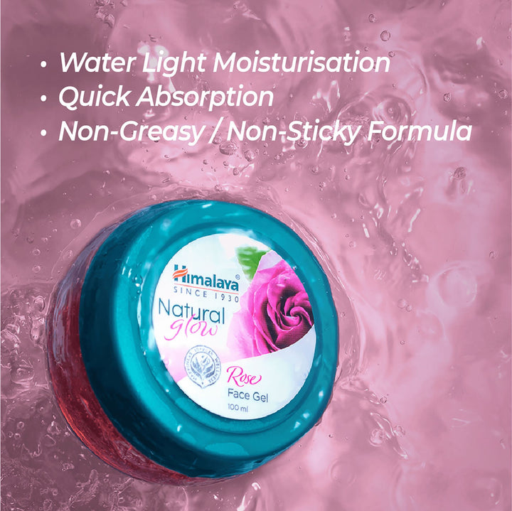 Himalaya Natural Glow Rose Face Gel Revitalizes Dull Skin Himalaya