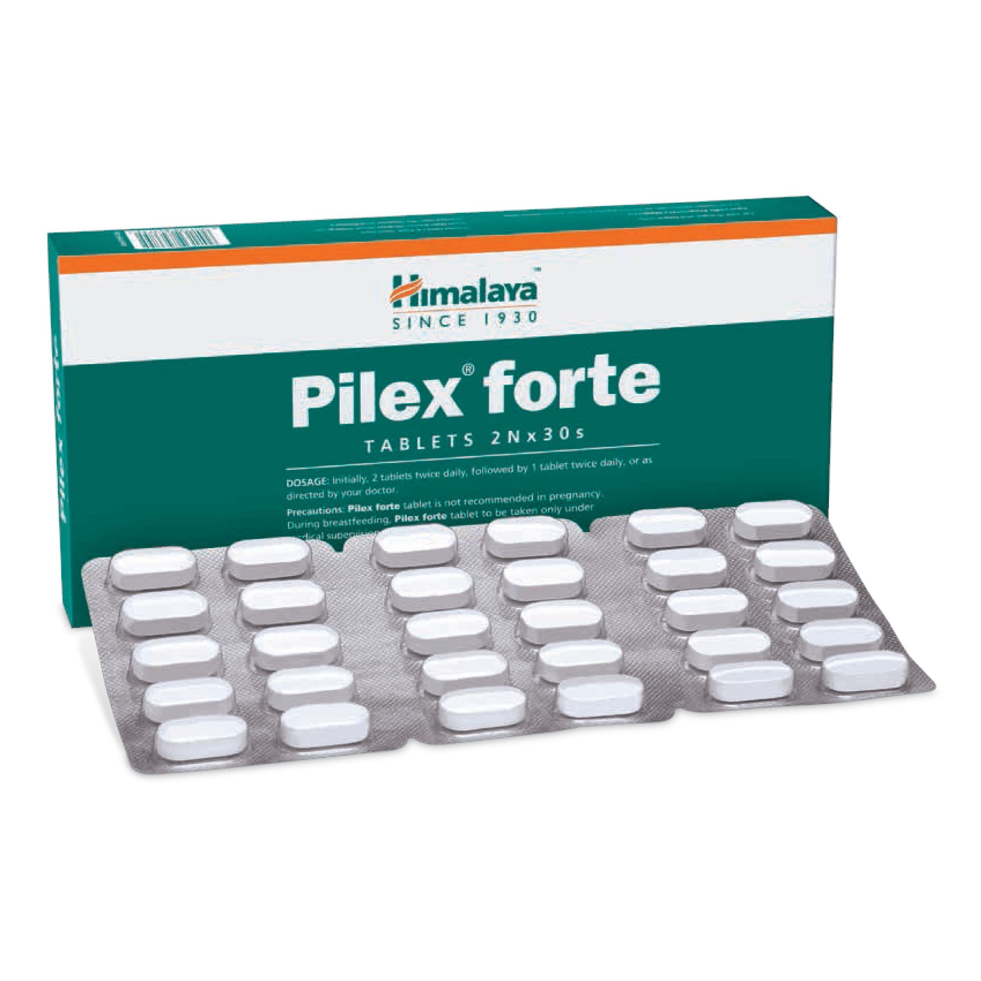Himalaya Pilex forte tablet - Helps recover from fissure-in-ano and post-hemorrhoidal surgery