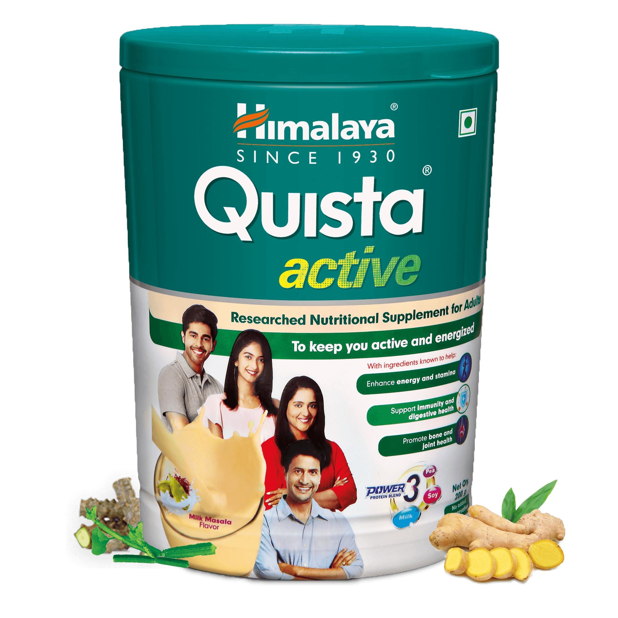 Himalaya Quista Active Milk Masala 200g - Nutritional Supplement for Adults