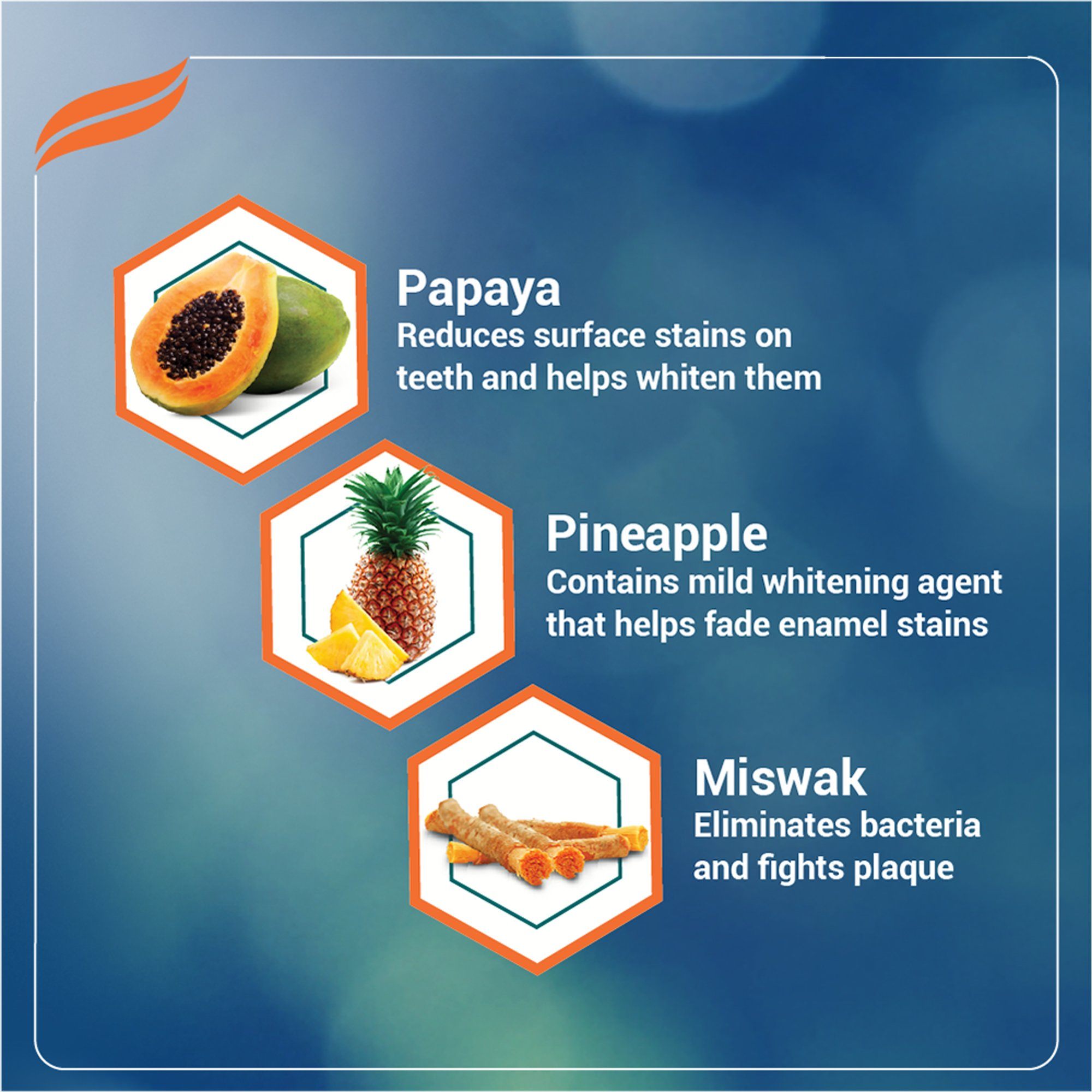 Himalaya Sparkling White Toothpaste - With the goodness of Papaya, Pineapple, & Miswak