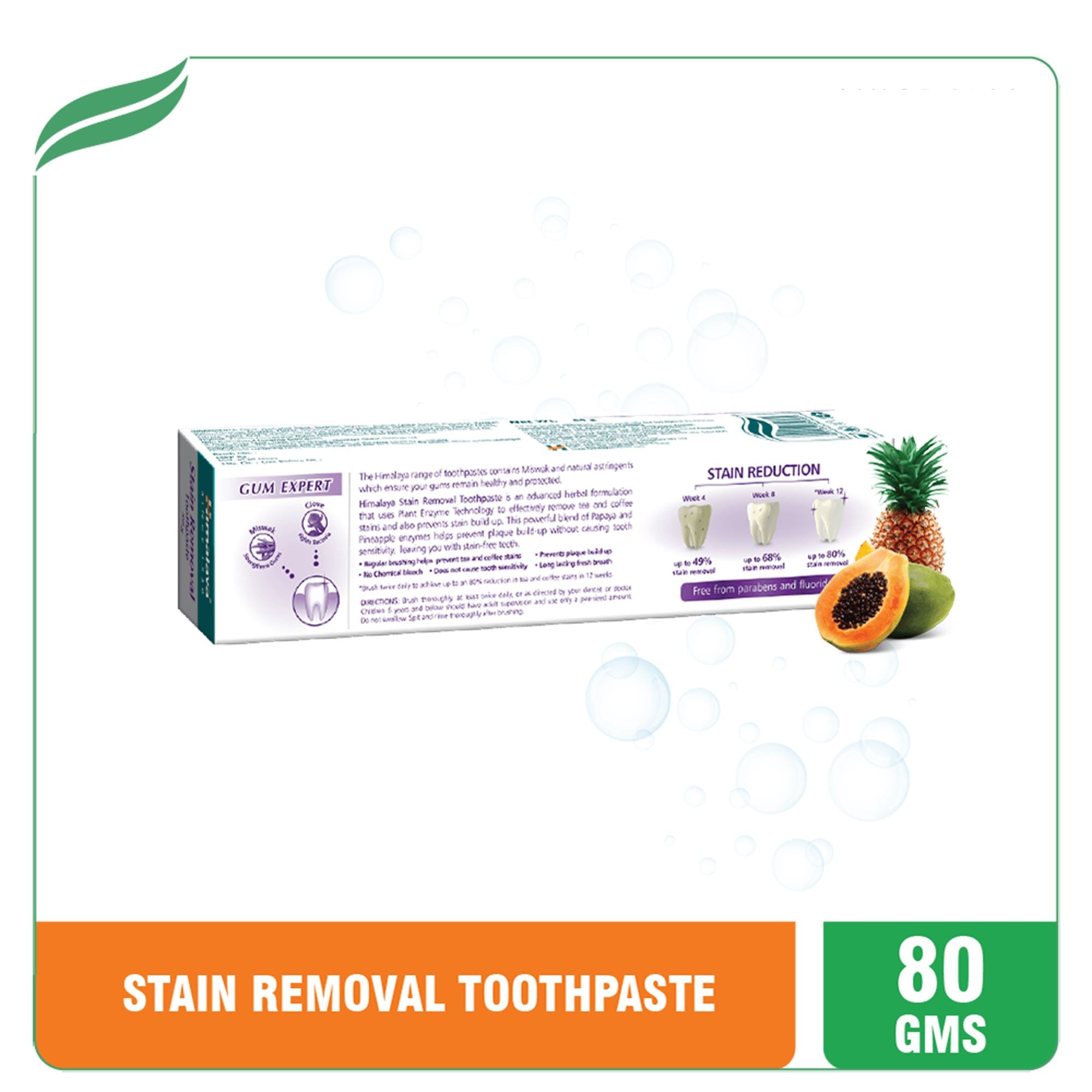 Himalaya Stain Removal Toothpaste Ingredients