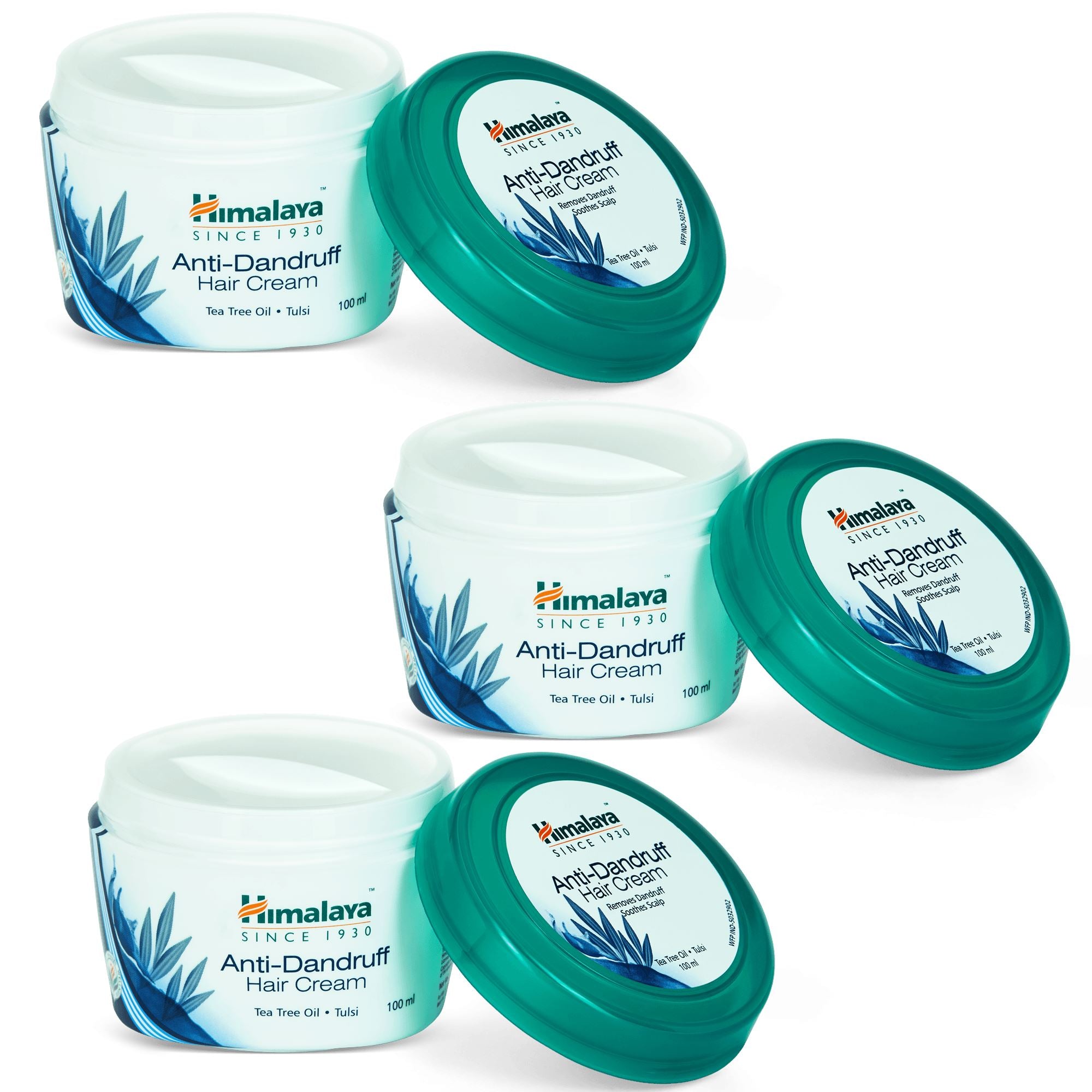Himalaya Anti-Dandruff Hair Cream 100ml (Pack of 3) - Removes dandruff, nourishes scalp