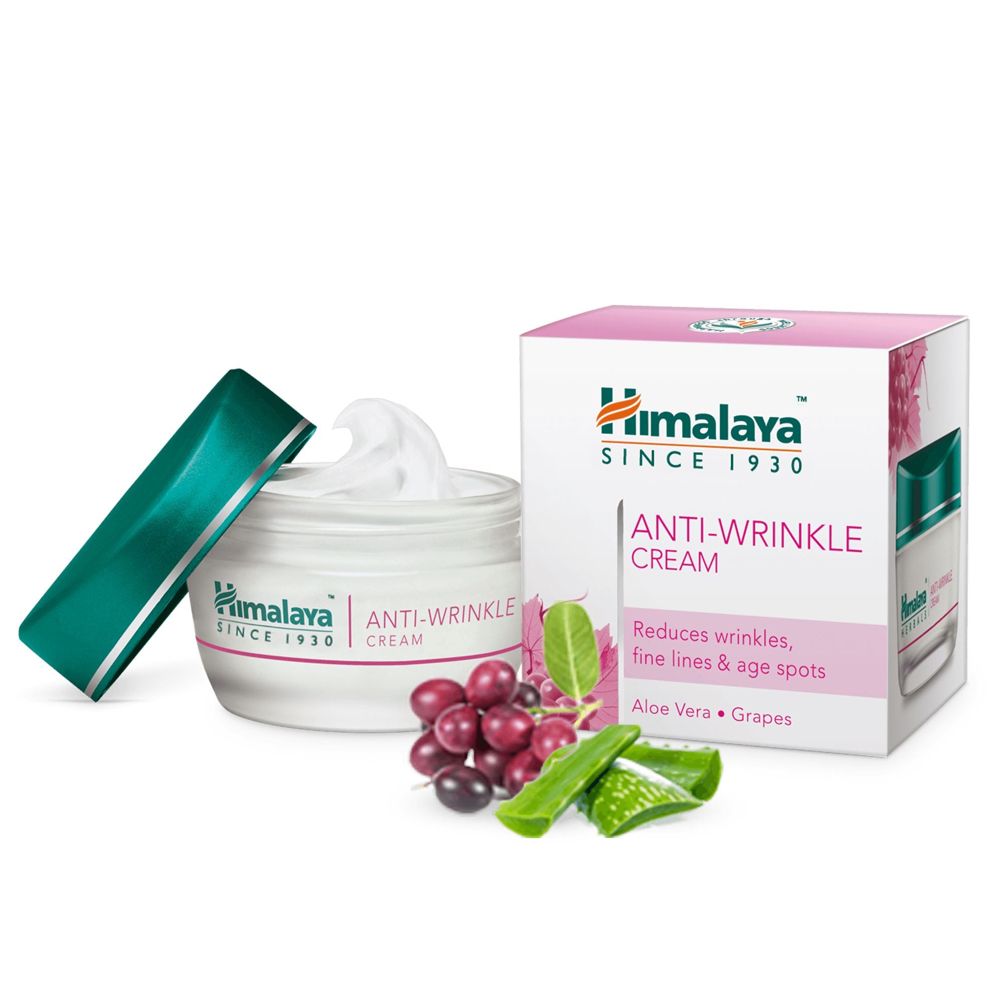 Himalaya Anti-Wrinkle Cream - Reduces wrinkles, fine lines and skin roughness