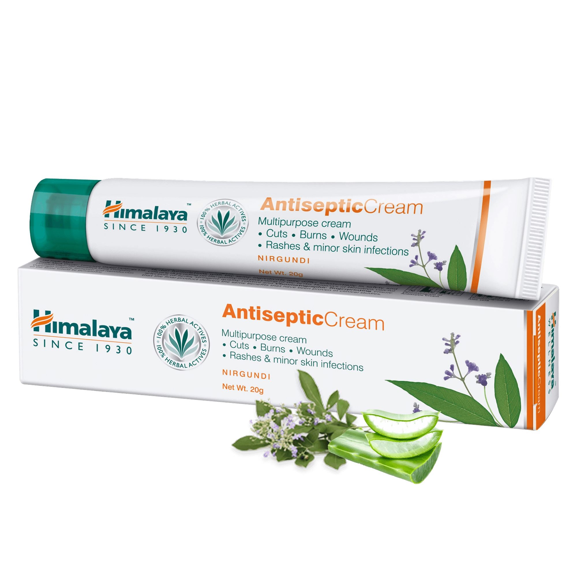 Himalaya Antiseptic Cream 20g - Heals irritable rashes, sores, prickly heat, and mild skin infections