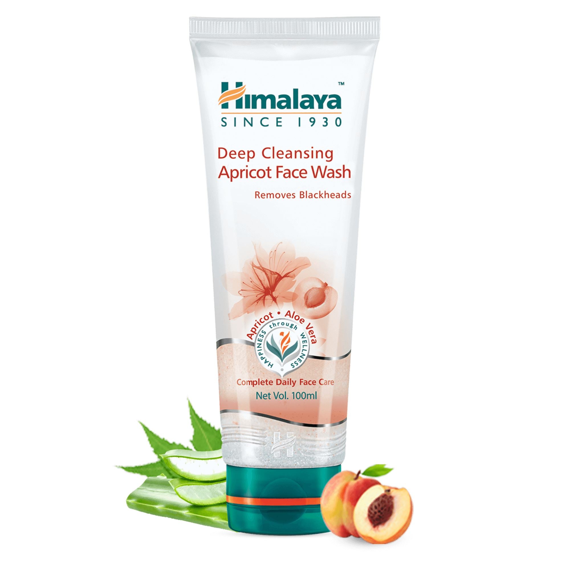 Himalaya Deep Cleansing Apricot Face Wash 100ml - Removes blackheads