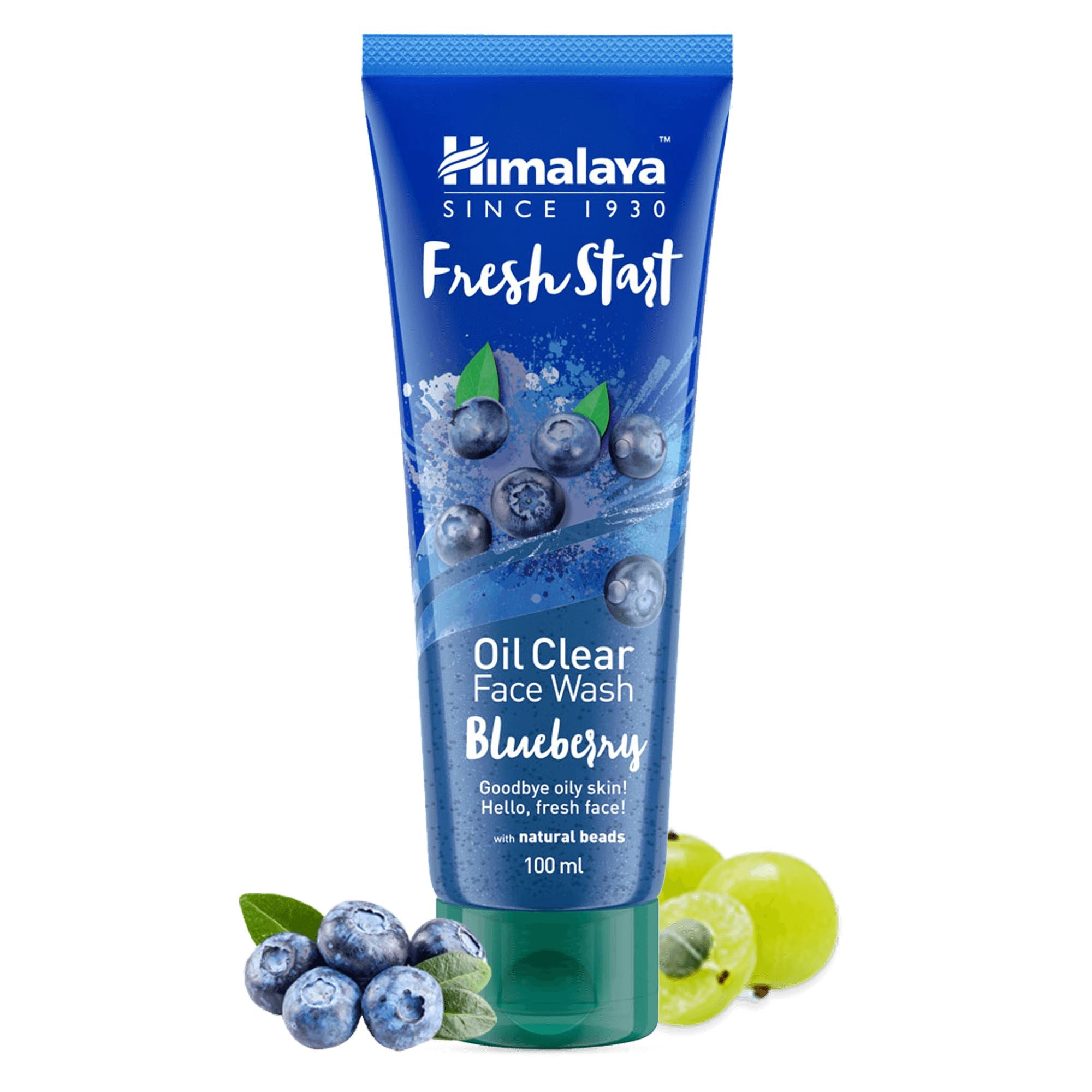 Himalaya Fresh Start Oil Clear Blueberry Face Wash 100ml - Helps remove excess oil, dirt, and impurities