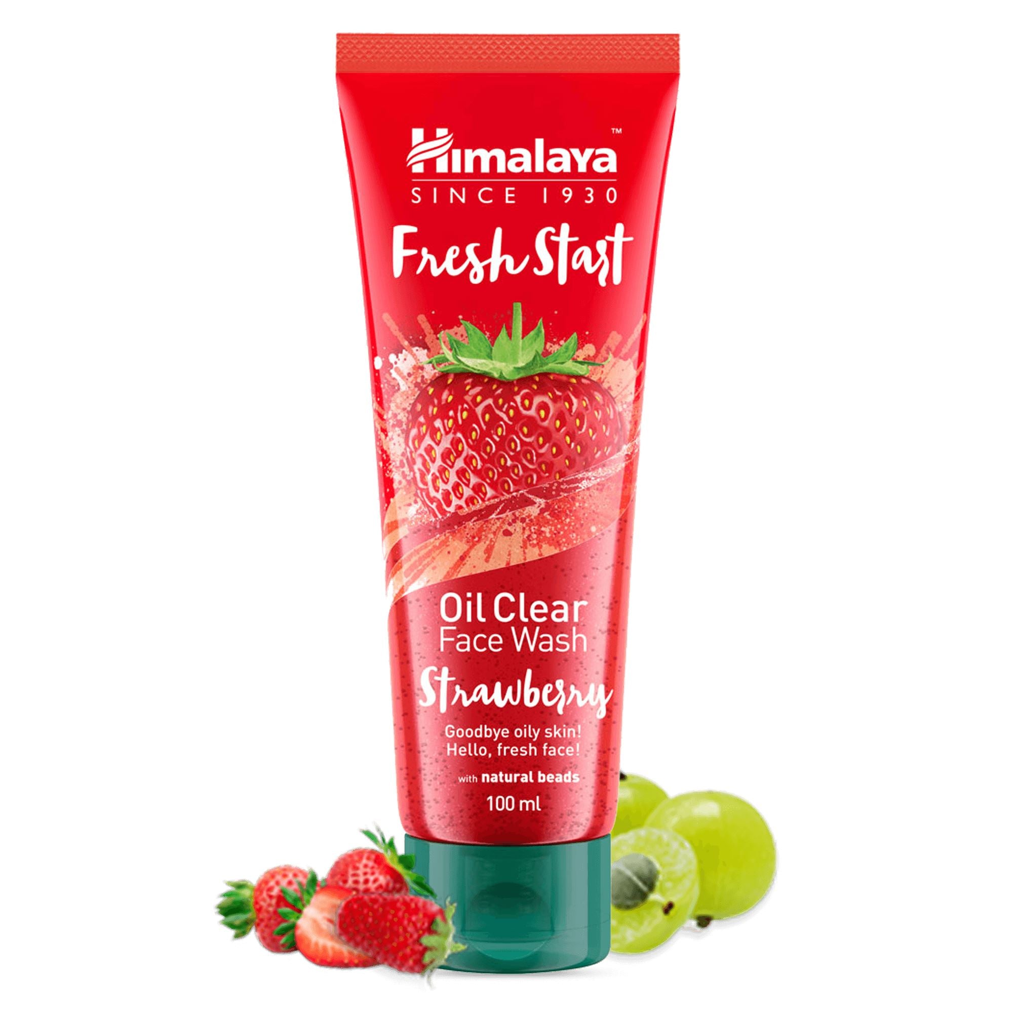 Himalaya Fresh Start Oil Clear Strawberry Face Wash - Helps remove excess oil, dirt, and impurities