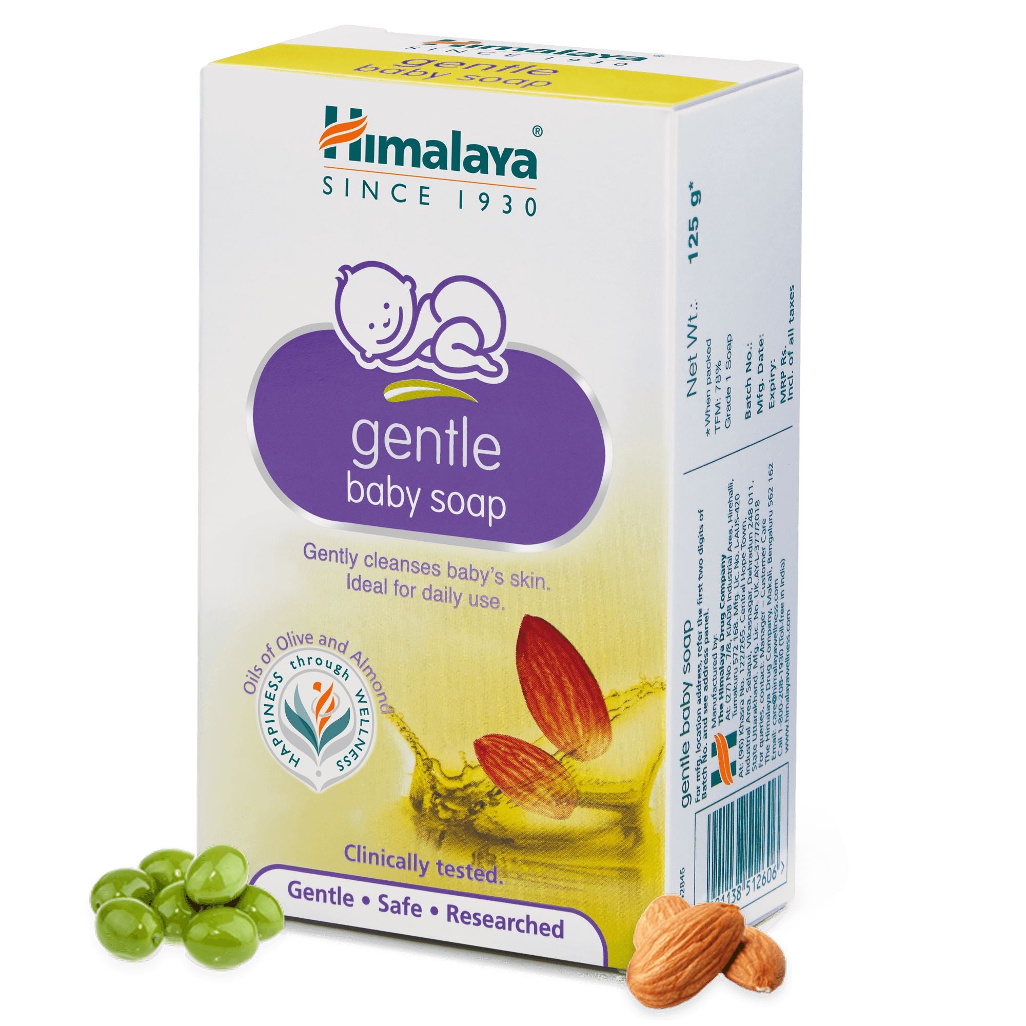 Himalaya Gentle Baby Soap 125g- Gently cleanses baby’s skin
