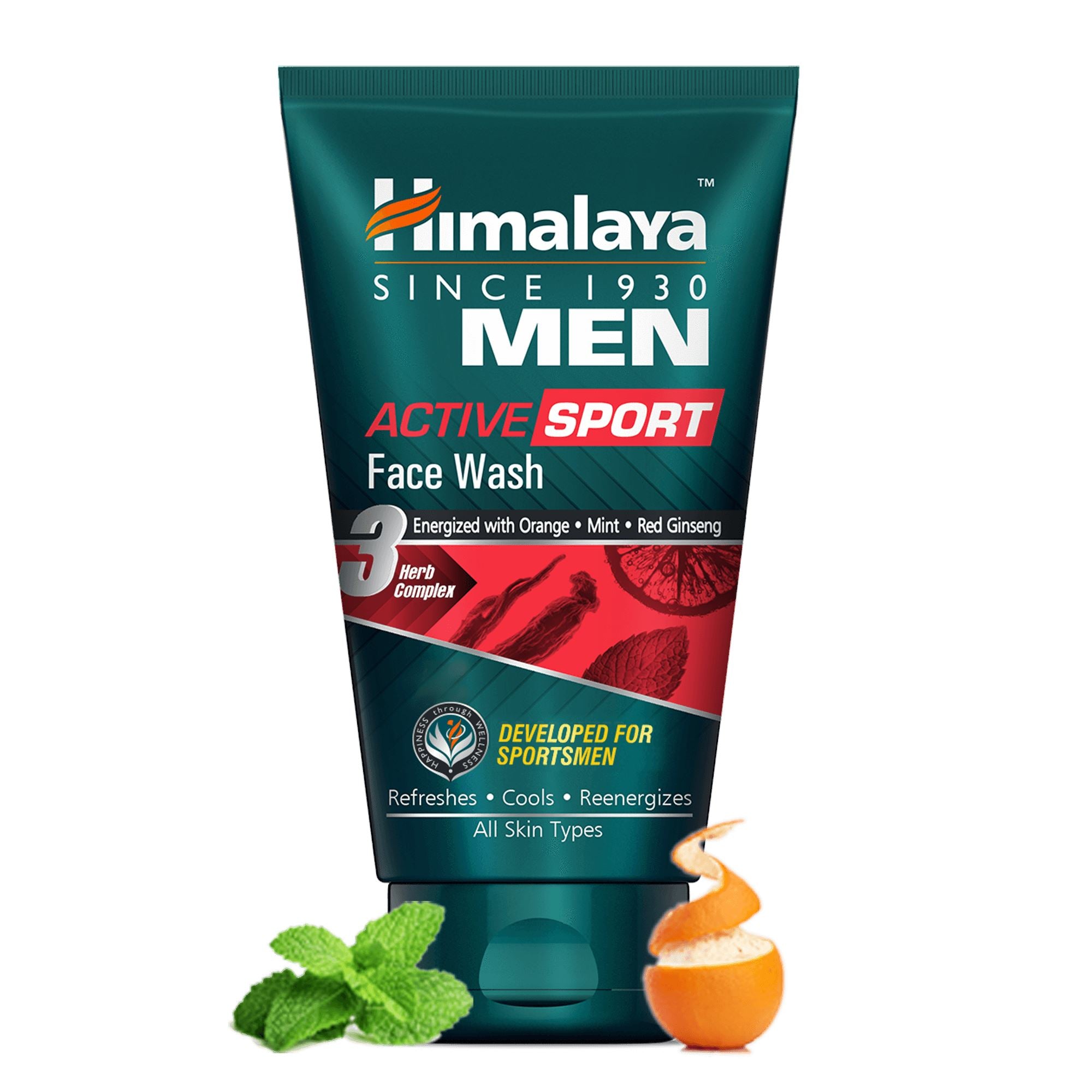 Himalaya MEN ACTIVE SPORT Face Wash - Helps remove oil, sweat, and dirt
