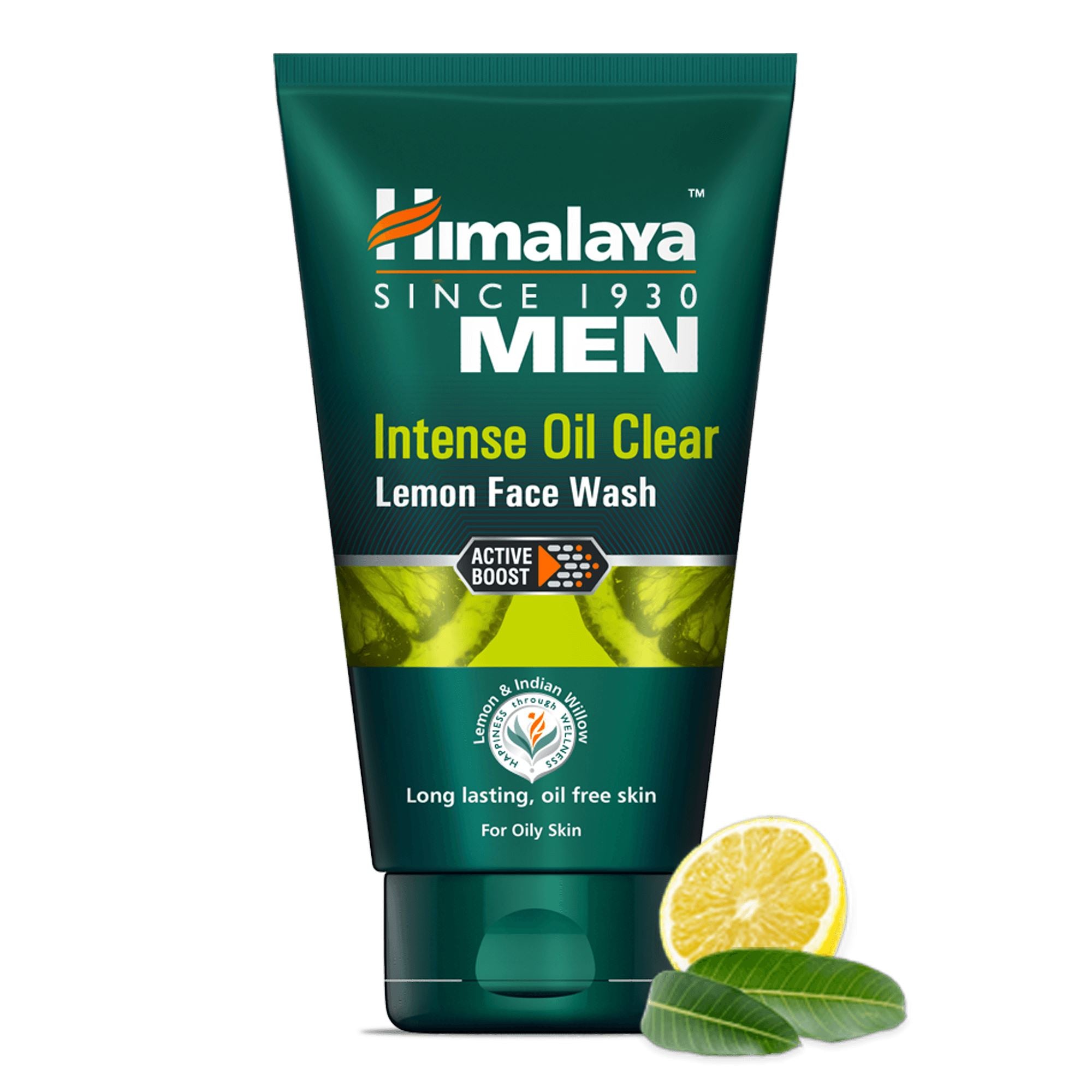 Himalaya MEN Intense Oil Clear Lemon Face Wash 100ml - Long lasting, oil free skin