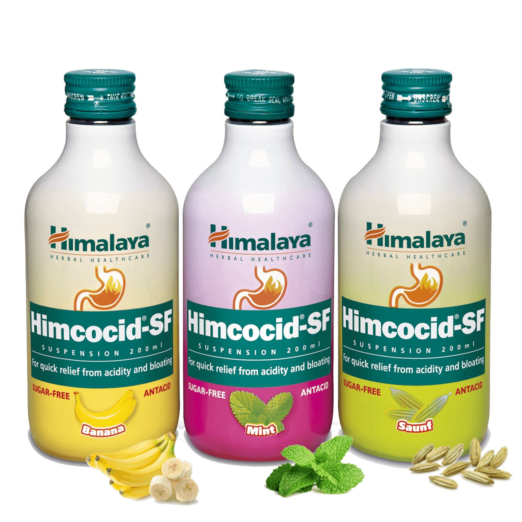 Himalaya Himcocid-SF - Syrup for quick relief from acidity and bloating