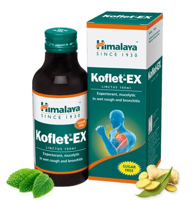 Himalaya Koflet-EX Linctus - Helps relieve productive or wet cough