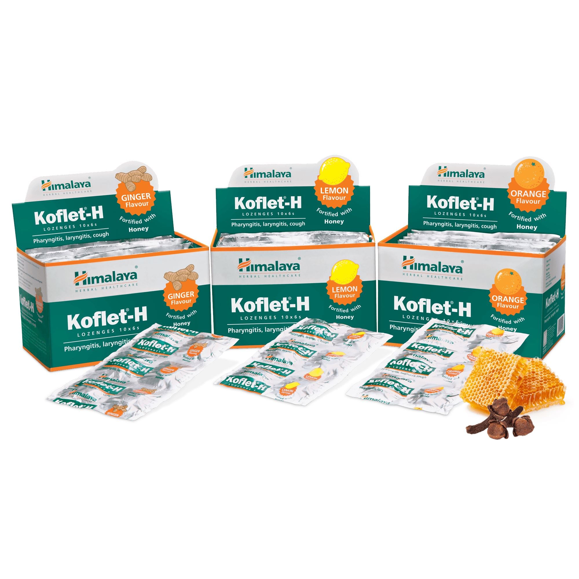 Himalaya Koflet H Lozenges - Helps relieve cough, sore throat and quickly relieves throat irritation