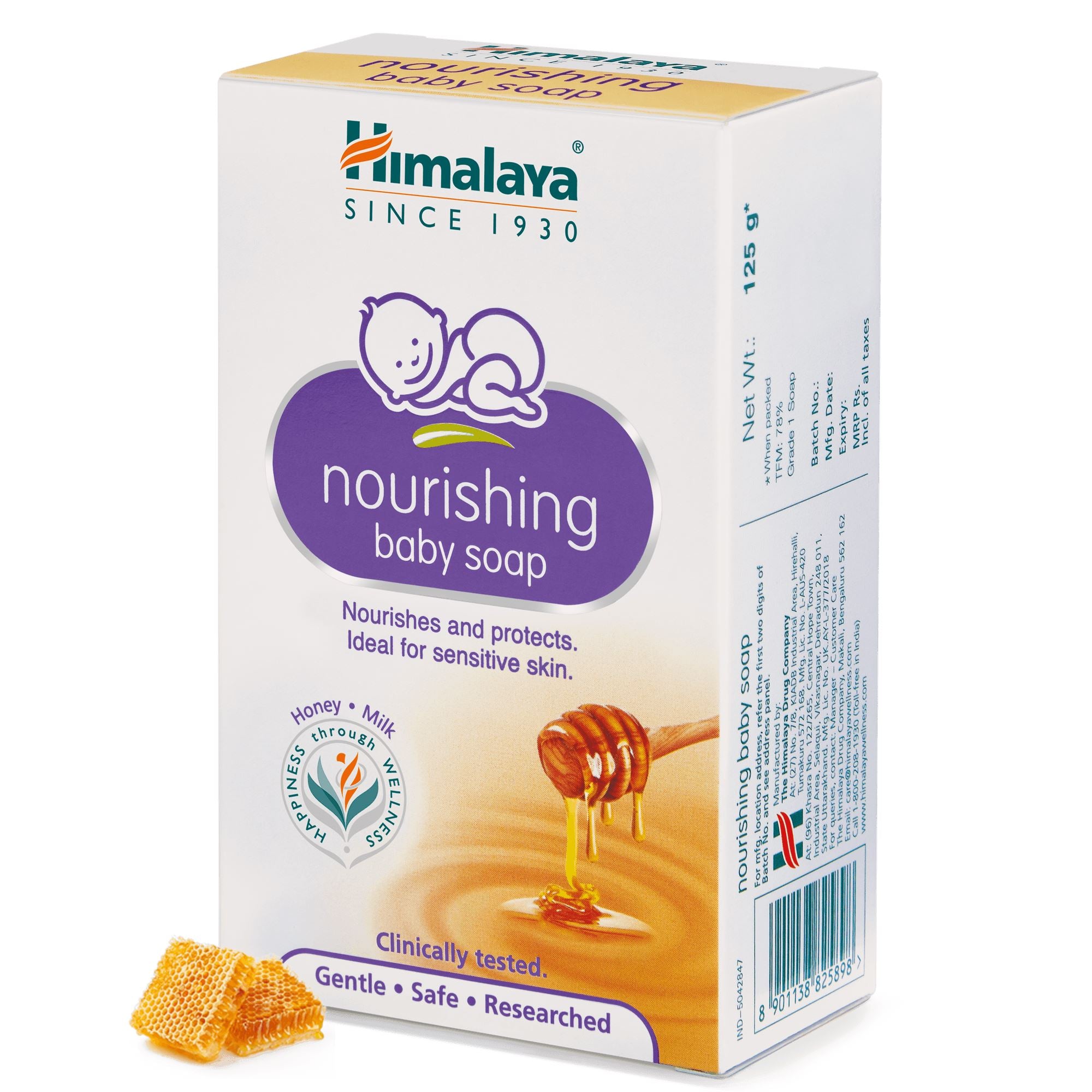 Himalaya Nourishing baby soap 125g- Gentle nourishment for baby's sensitive skin