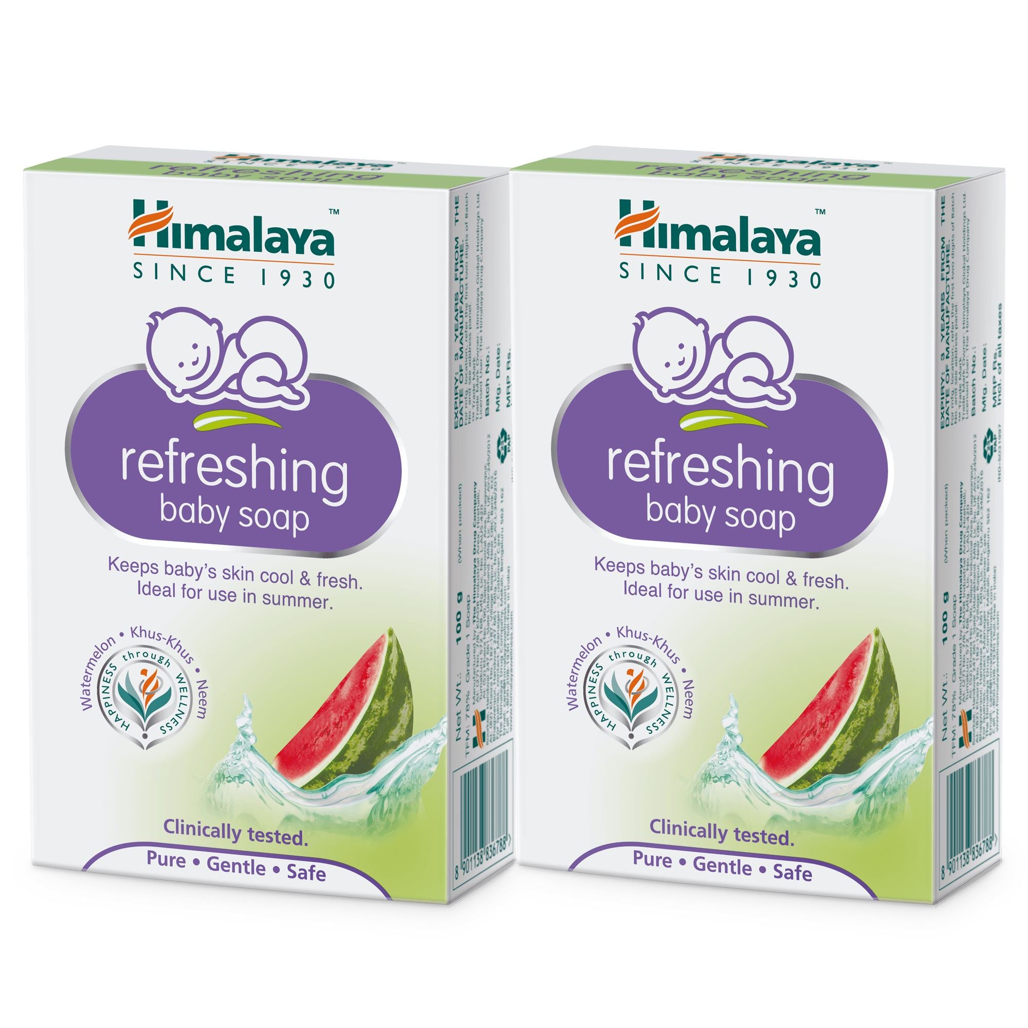 Himalaya refreshing baby soap 100gx2 - Keeps baby's skin cool and fresh