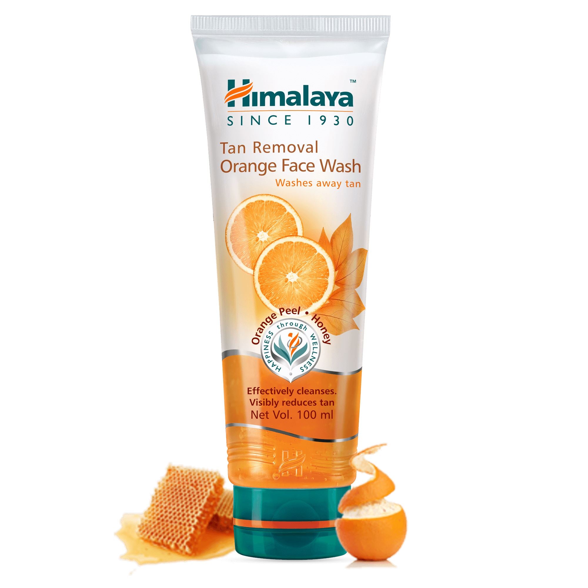 Himalaya Tan Removal Orange Face Wash - Effectively Cleanses and Visibly Reduces Tan