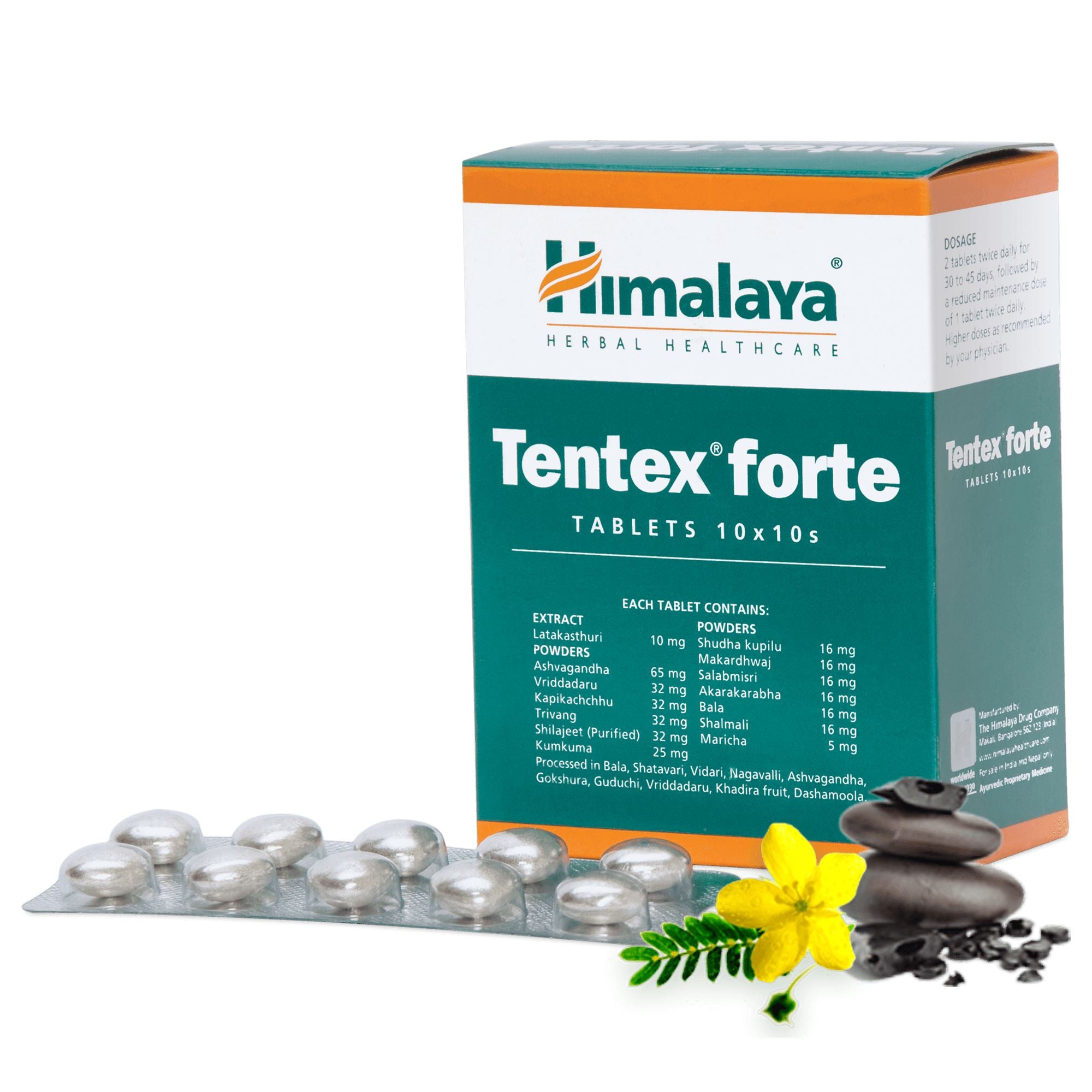 Himalaya Tentex Forte Tablets 10x10s  - Rejuvenate & Elevate Male Performance