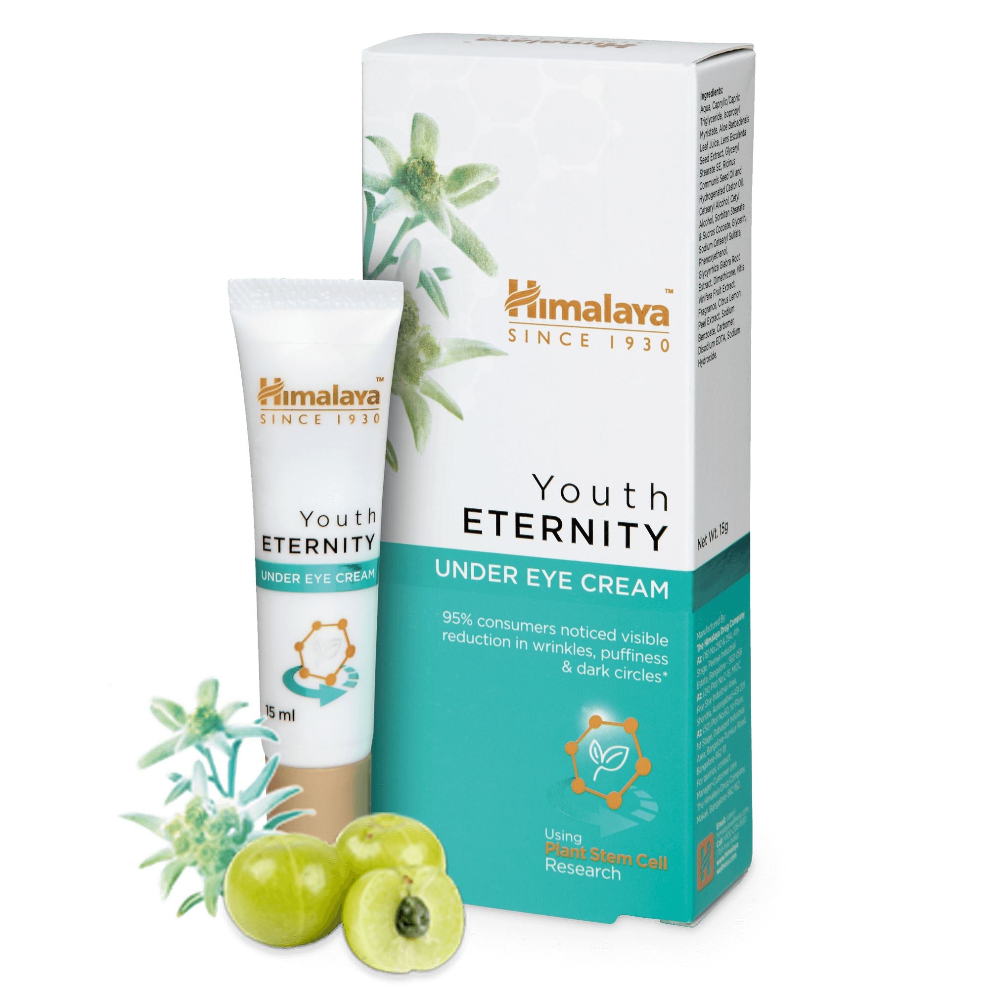 Himalaya Youth Eternity Under Eye Cream - Visible reduction in wrinkles, puffiness and dark circles
